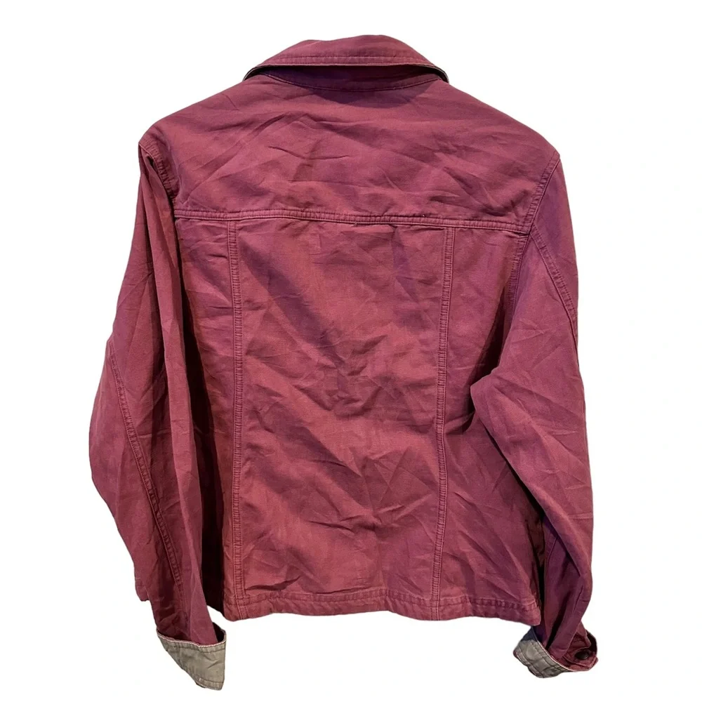 L.L. Bean full zip utility‎ work purple pink Jacket Womens barn vintage Carhartt